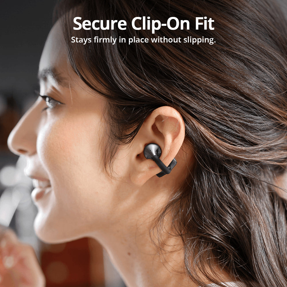 Tronsmart OpenFly Clip 2 - Écouteurs clip Hi-Res - 32h - écoute ambiante - appels clairs
