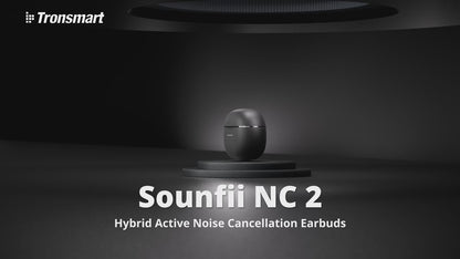 Tronsmart Sounfii NC2 - Casque ANC Hi-Res Bluetooth 6.0 - 40h - Appels IA