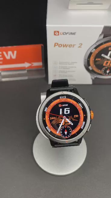 Udfine Montre connectée Power 2  - GPS intégré - Memoire interne 1 Go