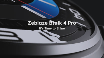 ZEBLAZE BTALK 4 PRO - Écran tactile AMOLED - IP68 - Jusqu'à 14 jours/ 21 jours - 22 mm - 2 bracelets - Noir