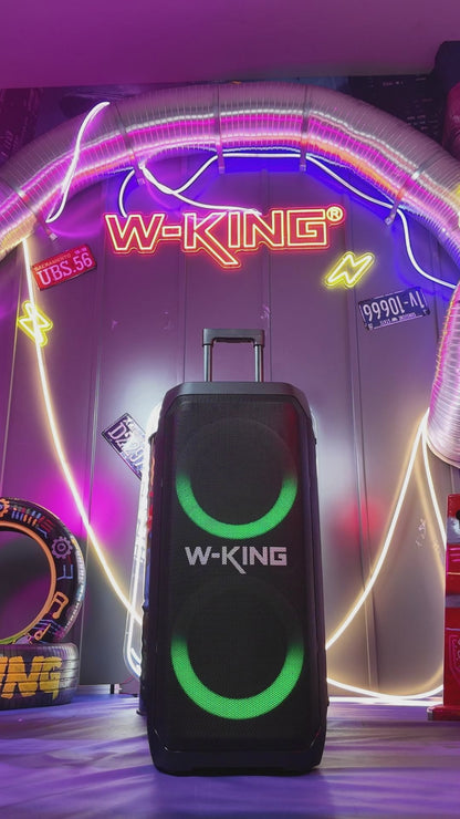 W-KING T12 Plus - 270 W (RMS) - 370 W (crête)RMS Enceinte Bluetooth puissante pour faire la fête avec caisson de basses (370W crête)