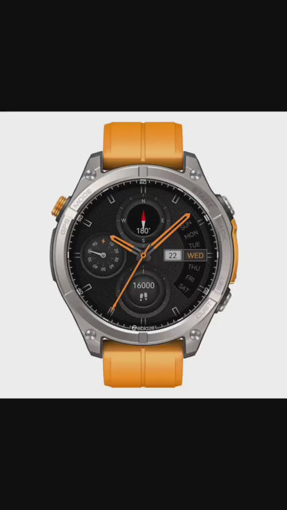 Zeblaze Stratos 4 - Montre GPS 1000 nits - 30j - 170 sports - 5ATM - Acier - BT