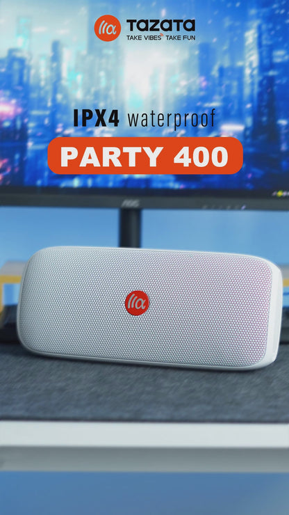 TAZATA PARTY 400 -Bluetooth Party Haut-parleur 7.2 V Batterie Pour 10 Heures Playtime