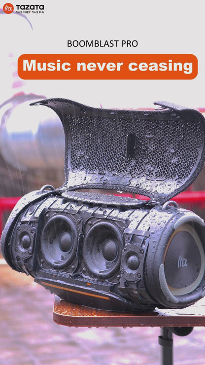 TAZATA BOOMBLAST PRO - Boombox de fête portable léger avec technologie de connectivité de disque USB