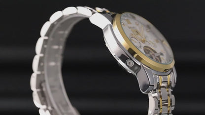 SKMEI  - Montre automatique mécanique en acier inoxydable étanche à 30 m, 42 mm, pour homme