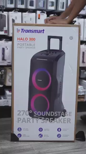 Tronsmart Halo 300  240 Watts - 20 heures d'autonomie - parfait pour les grands espace -Entrée micro ,  guitare et XLR -  20 heures  d'autonomie - 14 kg -  scène sonore élargie à 270°