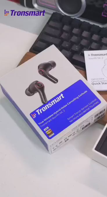 Tronsmart Sounfii NC2 - Casque ANC Hi-Res Bluetooth 6.0 - 40h - Appels IA