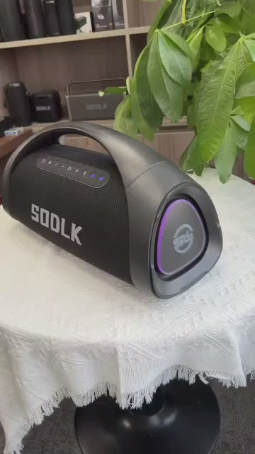 SODLK S1617 - Enceinte portable 320W RGB IPX6 - 10h - 2 micros - télécommande