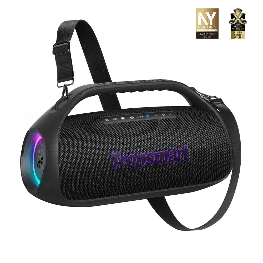 Tronsmart Bang 2 Enceinte de fête extérieure - 90 W de Pure Boom  - 26 heures d'autonomie - étancheité IPX6- application pour personnaliser l'égaliseur et synchroniser - 3 modes d'éclairage -  2,63 kg