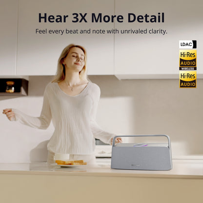 Tronsmart Fiitune X30 Enceinte domestique - 80 Watt - son immersif haute résolution - Spatial Audio- 14 heures d'autonomie - 3,6 kg-