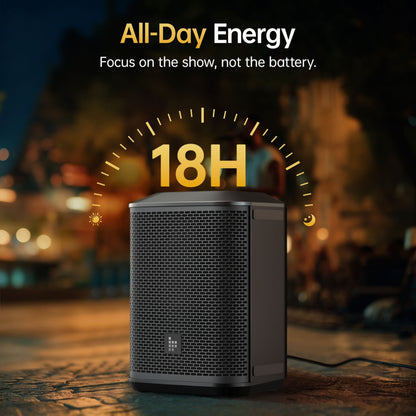 Tronsmart Hytune S1 - Sono portable 200W 118dB + 2 micros + trépied - 18h - 10m