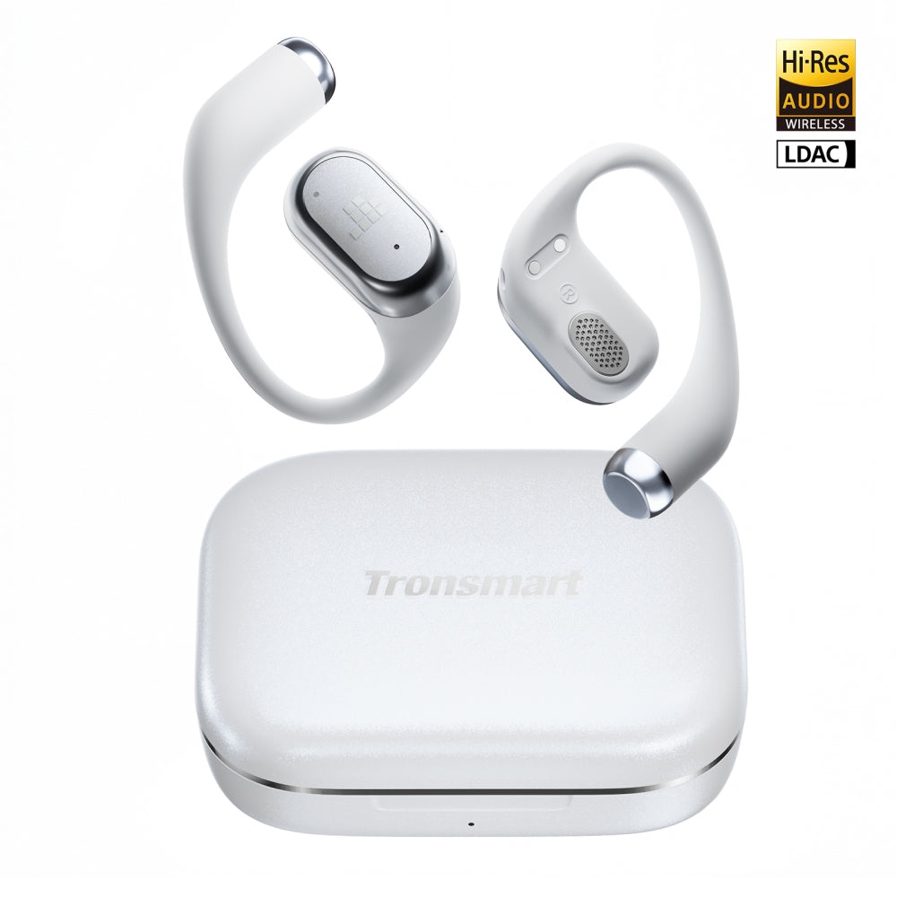 Tronsmart OpenFly 2 Pro - Casque ouvert - 4 micros IA - 10h -  40 heures  - égaliseur - 8,8 g- IPX5