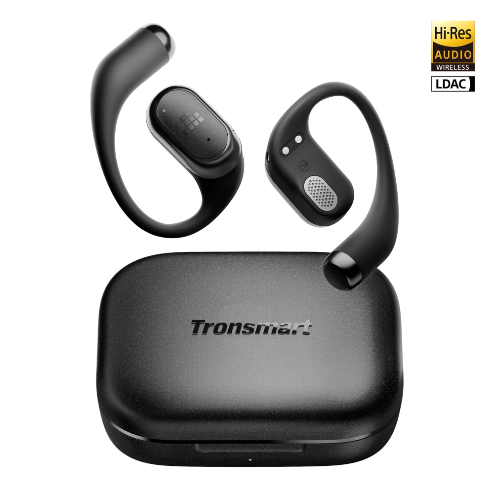 Tronsmart OpenFly 2 Pro - Casque ouvert - 4 micros IA - 10h -  40 heures  - égaliseur - 8,8 g- IPX5