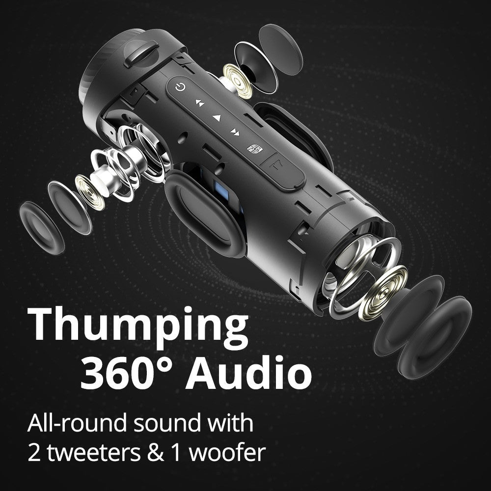 Tronsmart T7 - Enceinte portable d'extérieur - 30 Watt -son étonnamment fort et bien équilibré -  Microphone Intégré - IPX7 - Son surround 360°- Poids du produit  882,8 g - 12 heures d'autonomie