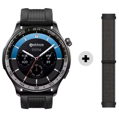 ZEBLAZE BTALK 4 PRO - Écran tactile AMOLED - IP68 - Jusqu'à 14 jours/ 21 jours - 22 mm - 2 bracelets