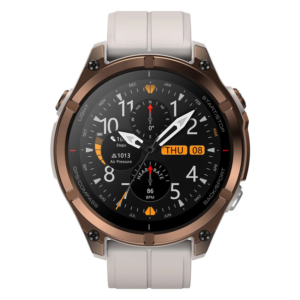 ZEBLAZE STRATOS 4 PRO - étanchéité 5 ATM - Écran AMOLED - Surveillance de la santé 24h/24 - GNSS intégré